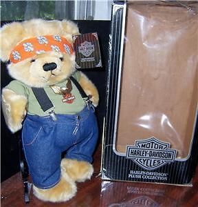 harley davidson plush collectible bear nib  29
