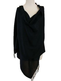 new pashmina cashmere shawl wrap scarf black