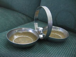 art deco serving tray marked chase chrome and brass time