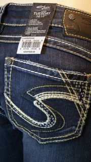 silver jeans tuesday slim bootcut in indigo r308
