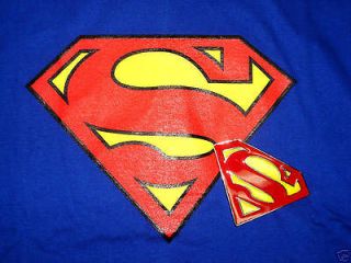 SUPERMAN Vintage Logo T Shirt & FREE Belt Buckle SMALL UK SELLER 1ST 