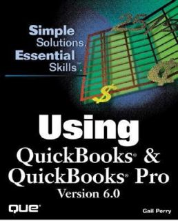 Using Quickbooks and Quickbooks Pro 6.0 by Stephen OBrien 1998 