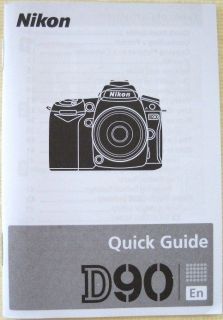 nikon d90 english en quick guide manual from hong kong