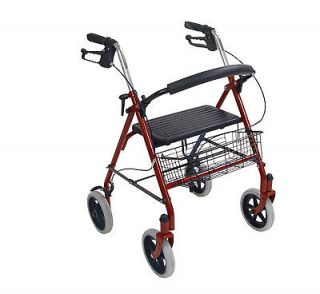 Drive 10257rd 1 Four Wheel Rollator with Fold Up Removable Back 