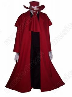hellsing alucard cosplay costume set vampire hunter more options size