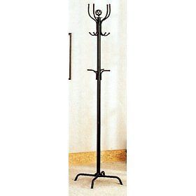 Coat Rack/Stand in Satin Black Metal Spider Style