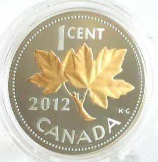 2012 Royal Canadian Mint 1/2 oz Fine Silver 1 Cent Coin   Farewell to 