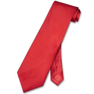 Biagio SILK NeckTie EXTRA LONG Solid ROSE RED Mens XL Neck Tie