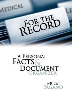   Facts and Document Organizer by Ricki Pagano 2007, Paperback