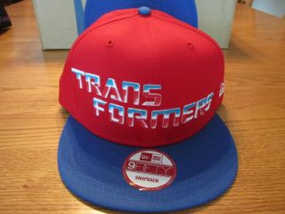 Transformers New Era Autobots Adjustable Snapback Hat NWT RED Letters