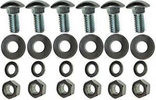 Stainless 7/16 x 1 1/2 bumper bolts bolt   31/32 round head (set of 6 