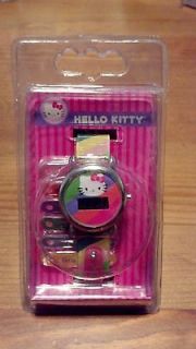 hello kitty lcd watch with snap on days of the