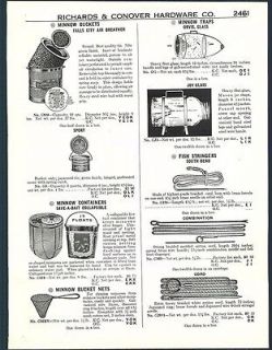 1937 Ad Orvis Flint Glass Minnow Traps Joy ORIGINAL ADVERTIZING