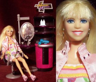 Disney Hannah Montana Barbie Doll In Hair Dressing Room