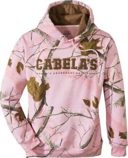 RealTree Pink Camouflage Cabelas Ladies Varsity Hoody Camo Pullover 