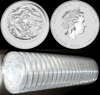   Silver Dragon with Bavarian Lion Privy Mark 1 oz lunar australia 2012