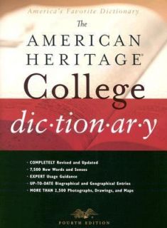 The American Heritage College Dictionary 2004, CD ROM Hardcover