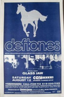 deftones 2000 san diego concert tour poster alt metal time