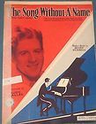 the song without a name rudy vallee 1930 sheet music