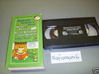 richard scarry s best busy people silly stories vhs time