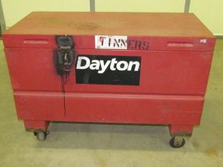 Dayton 6c695 Job Box Tool Storage 42in wide 20 in deep 24 1/2in high 
