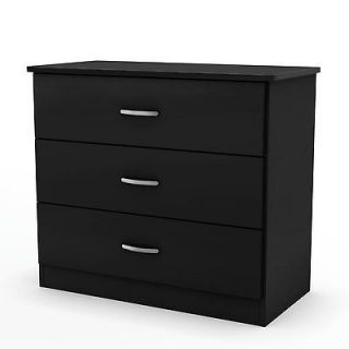 South Shore Maddox 6 Drawer Double Pure Black Dresser