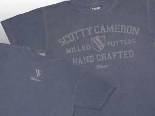 NEW 2012 SCOTTY CAMERON HAND CRAFTED   NAVY T   SHIRT SIZE XL 