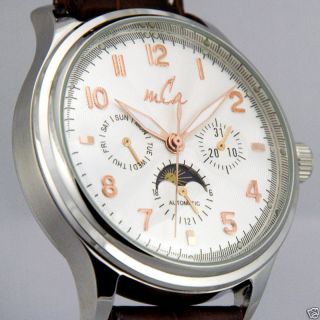 automatic mens watch w guilloche dial seagull mov t one