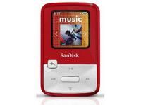 SanDisk Sansa Clip Zip Red 4 GB Digital Media Player