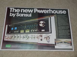 Sansui 9090 Ultimate Receiver Ad, 2 pages, 1978, Article, Frame it
