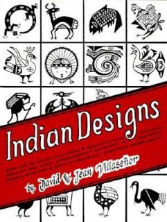 Indian Designs by Jean Villasenor and David Villasenor 2003, Paperback 