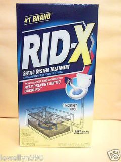 RID X Septic System Treatment 9.8oz 1 monthly dose for 1500 gallon 