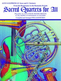 Sacred Quartets for All   Alto Saxophone 1997, Paperback