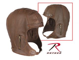 rothco leather pilot helmet in brown more options size time