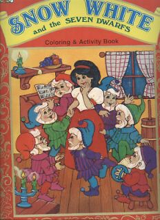 snow white and seven dwarfs coloring activity book time left $ 12 00 