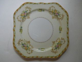 ROYAL DERBY CHINA Made in Japan Square Luncheon or Salad Plate 8