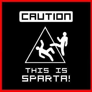 caution this is sparta humor 300 greek funny t shirt