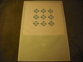 Judy Severson Embossed Quilt Print Rose Of Sharon Signed 16 x 24