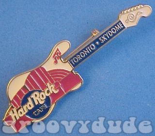 TORONTO SKYDOME Hard Rock Cafe Guitar Pin HRC Building Musical Notes 