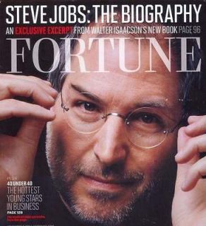 FORTUNE MAGAZINE BACK ISSUE November 7,2011 Steve Jobs   The 