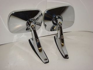   VINTAGE/CLASSIC CHROME SPORT MUSCLE CAR HOT ROD SIDE VIEW MIRRORS NORS