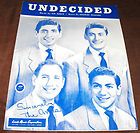 sheet music 1939 unde cided the ames brothers buy it