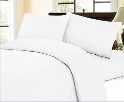Sale 1000TC Complete USA Bedding Collection Solid White Choose Size 