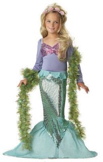 Little Mermaid Princess Ariel Kids Child Costume size:Large Plus