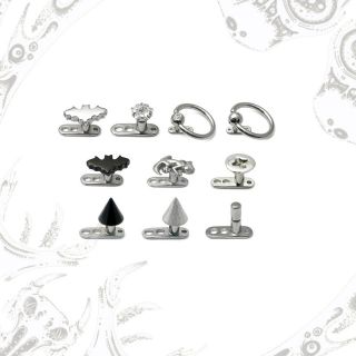 BODY    Titanium Dermal Anchor with Various Style Tops    JEWELLERY