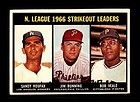 1967 topps lot 2 strikeout leaders koufax rbi leaders robinson