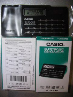 casio sl 760lb basic solar credit card size calculator from
