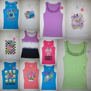 New JUSTICE Tank Tops Shirt Tee Girls 8 10 12 14 16 Clothes Lot 