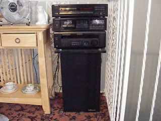 complete sony stereo system with polk audio and jbl time