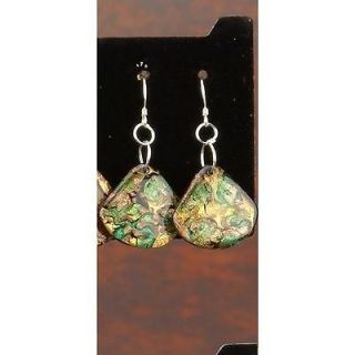 golden pond designer shell earrings accessory jewel new time left